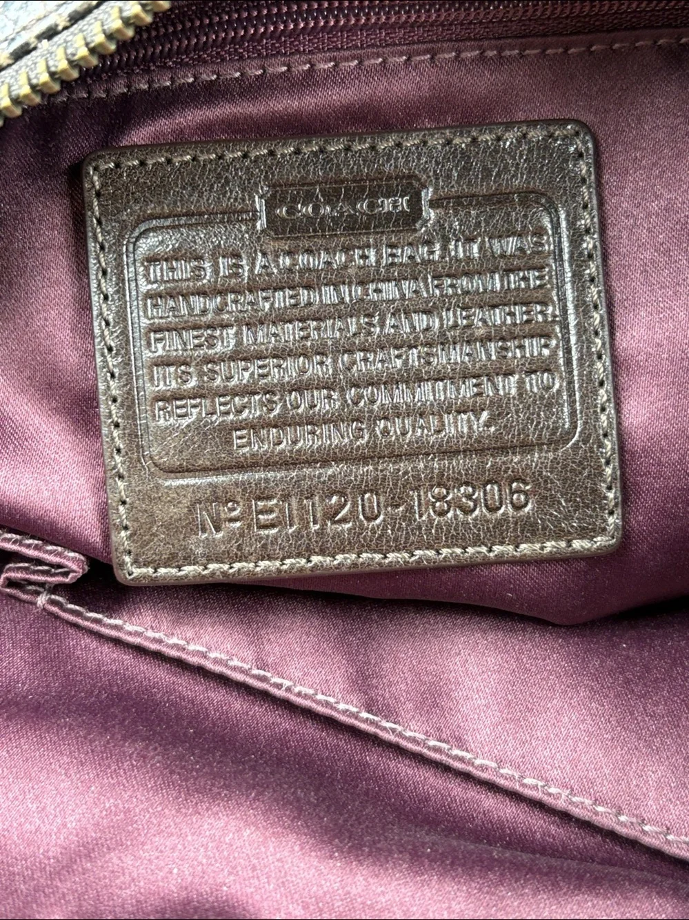 Coach Kristin Hobo | Style 18306 | Metallic Bronze/Brown Snake-Embossed